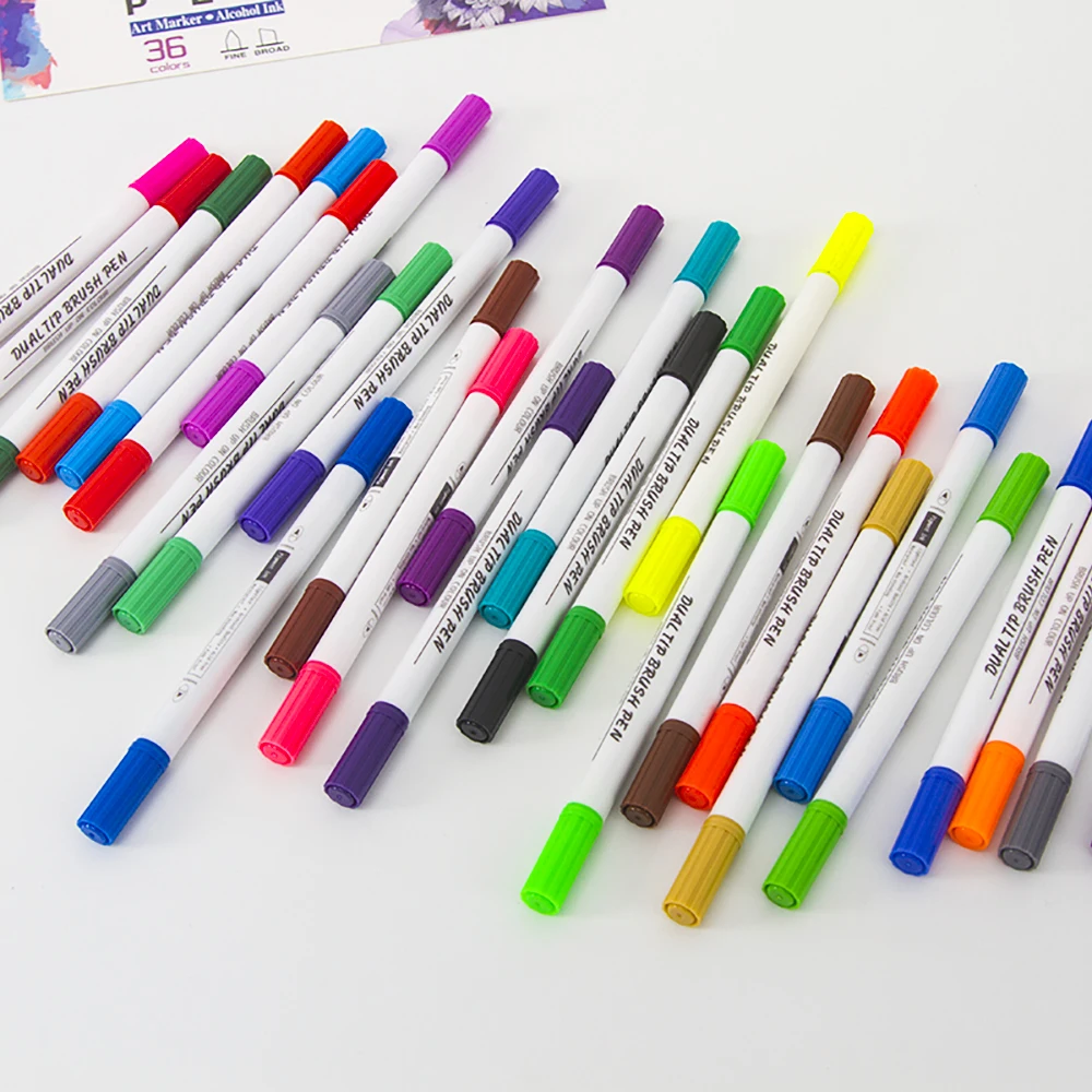 12-Colors-Dual-Tip-Art-Markers-Pen-And-Highlighters-with-Case-Perfect-for-Illustration-Adult-Coloring (1)