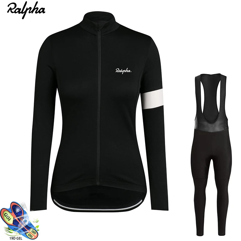 

Ralvpha 2019 Winter Thermal Fleece Women Cycling Jersey Set Cycling Clothing Kit Mtb Bike Apparel Maillot Ropa Ciclismo Invierno