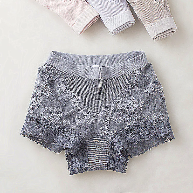 Autumn and winter cotton fabric panties female comfortable mid waist