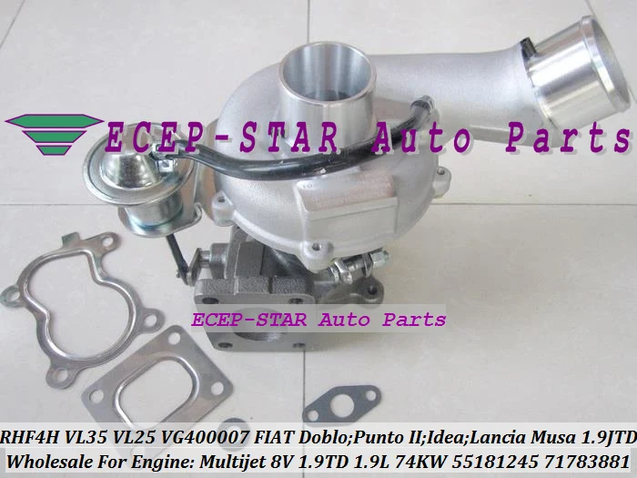 RHF4H VL35 VL25 VG400007 55181245 71783881 Turbo Turbocharger For FIAT Doblo Punto II Idea Lancia Musa 1.9 JTD 1.9L Multijet 8V 1.9TD 74KW (1)