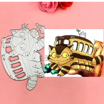

Lovely cat Bow Ear Cutting Dies Stencils for DIY Scrapbooking/photo album Decorative Embossing DIY Paper Cards