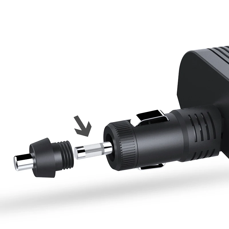 Voulttom المزدوج USB شاحن سيارة و 2-مقبس ولاعة السجائر محول 12 فولت/24 فولت متوافق ل فون باد الروبوت سامسونج GPS