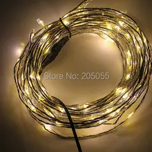 360LED 1,5-2,5 м сказочная гирлянда, гирлянды, медная проволока, DC12V, Рождество, Рождество, свадьба, вечеринка, Декор, водонепроницаемый-теплый белый
