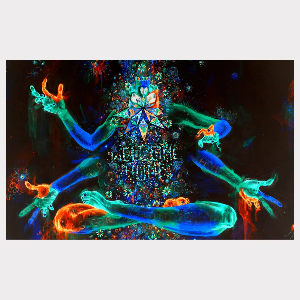 

KEDODE Art of creative ecstasy Silk poster sitting room hangs a picture Household adornment pivture