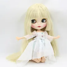 Ледяная фабрика шарнирная кукла blyth toy золотой микс белые волосы белая кожа шарнирное тело 1/6 30 см голая кукла