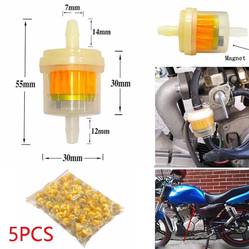 5 шт. мотоцикл велосипед универсальный чашки бензиновый фильтр кофейный картридж прозрачный магнитное масло чашки магнит