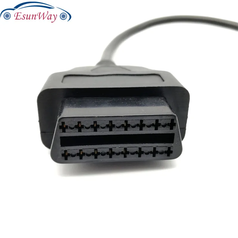 20PCS/LOT! OBD2 16Pin Male to Female Extension Cable Transfer