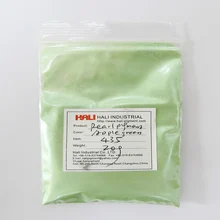 Жемчужный пигмент, перламутровый пигмент, слюдяной порошковый пигмент, Деталь: 435, цвет: яблоко зеленый, 20 г много