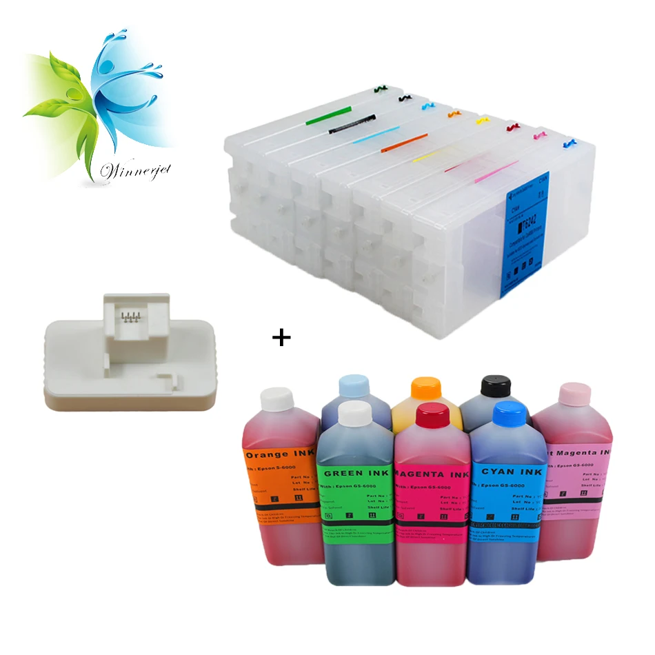 gs6000 ink cartridge + ink + resetter