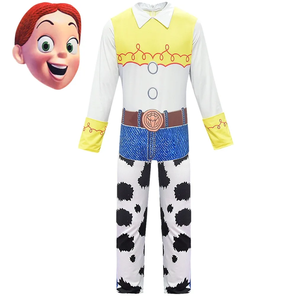 Toy Story 4 Cowgirl Jessie Outfit Cosplay Costume Halloween Carnival Costumes For kid girls Full Sets