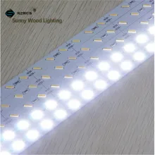 10 шт./лот 40 светодио дный LED жесткая полоса, 12vdc 72 светодио дный LED/m 21 Вт светодио дный 8520 LED жесткая полоса светодио дный, светодиодный шкаф Бар свет с каналами