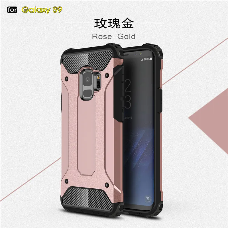 MLLSE Strong Hybrid Tough Shockproof Armor Phone Case For SAMSUNG Galaxy S9 S9 Plus Hard Rugged Impact Phone Protective Cover (14)