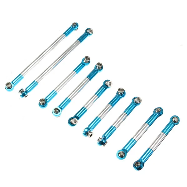 

9PCS Upgrade Metal Linkage Rods 1/12 Feiyue FY01 02 03 WLtoys 12428 12423 RC Car Parts