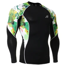 Muscle Mens Fitness Tight T shirt Compression Base Layer Breathable Shirts Men s Long Sleeves Tees