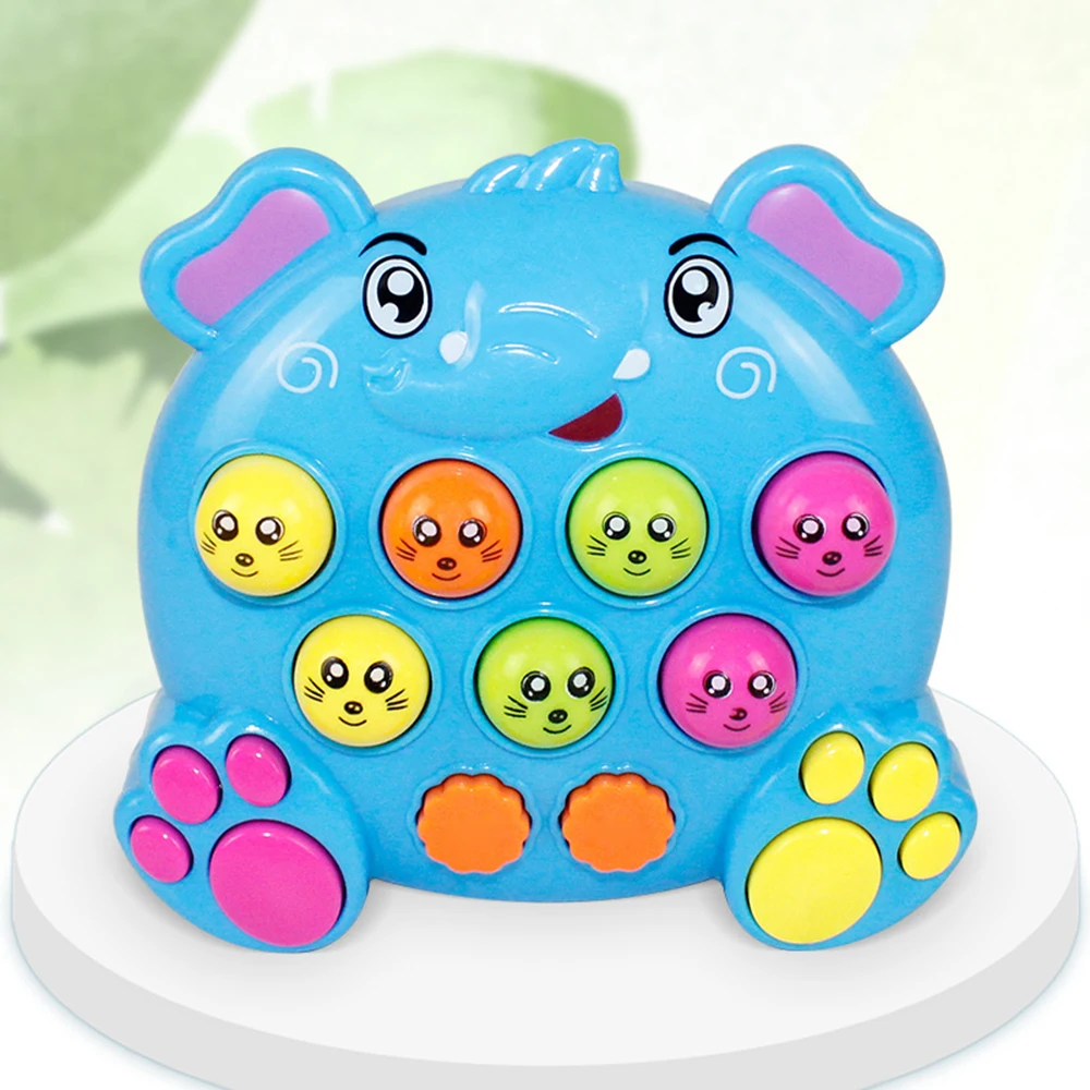 

1Pc Cute Sparkling & Musical Electric Educational Toy Whack a Mole Hit Hamster for Infant Baby Children Musical Toys Funny Game