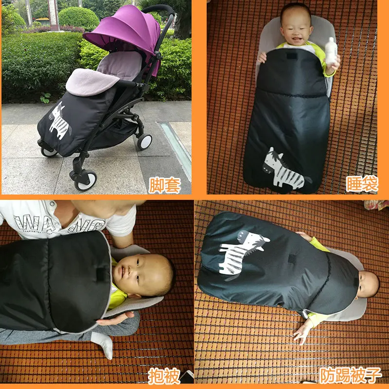 

Windproof Babies Sleeping Bag Cold-proof Stroller Mat Foot Cover 3 in 1 Baby Pram Sleeping Sacks Sacos Para Cochecito Voetenzak