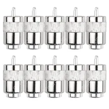 10 ШТ. Разъем UHF Мужской PL259 Штекер Припой RG58 RG142 LMR195 RG400 Кабель PTFE Серебряный