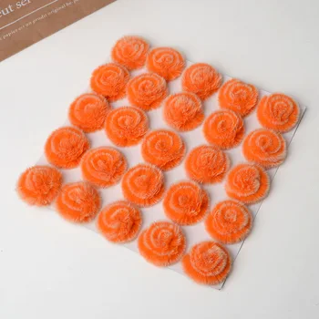 

rabbit rose flowers fur Floret Multiple colors Hair ball garment accessories for DIY brooch/patch/Broth