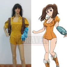 Los Siete Pecados capitales de Serpiente Pecado de Envidia Diane Cos Anime Cosplay Con El Bolso + Guante
