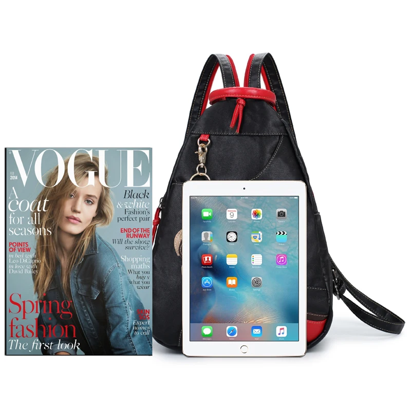 Модный многофункциональный водонепроницаемый кожаный мягкий женский рюкзак для путешествий Lassel, Женская нагрудная сумка, сумка на плечо