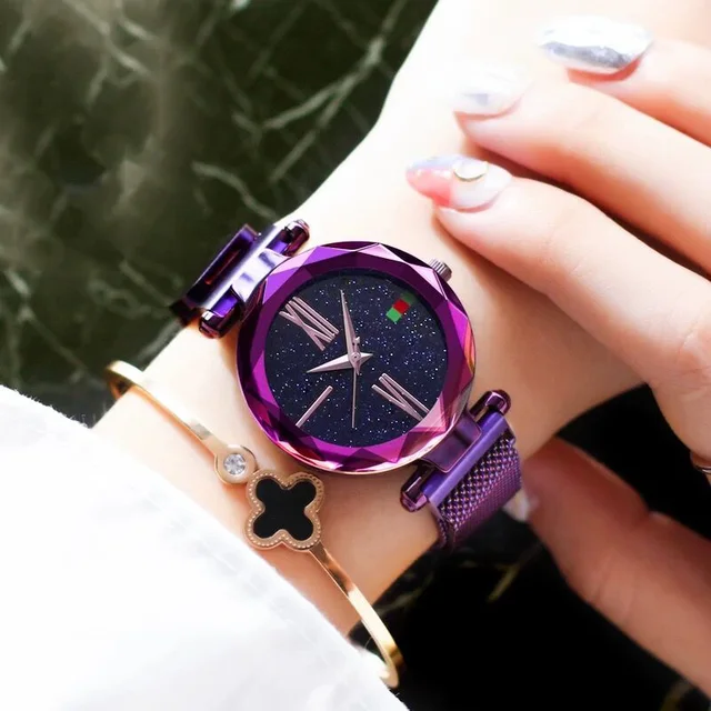 2019 Fashion Rose Gold Women Watch Roman Numeral Magnet buckle Female Quartz Wri 2019 Fashion Rose Gold Women Watch Roman Numeral Magnet buckle Female Quartz Wri