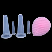 Gran oferta del ahuecando masaje Facial herramientas de belleza de vacío de ahuecamiento Copa masaje de succión latas Anti-celulitis