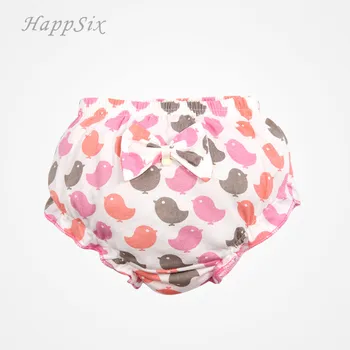 

4Pieces/lot Baby Underwear Summer for 0-1-2years Pure Cotton Girl Briefs Underpants Cute Bowknot 2018New Style