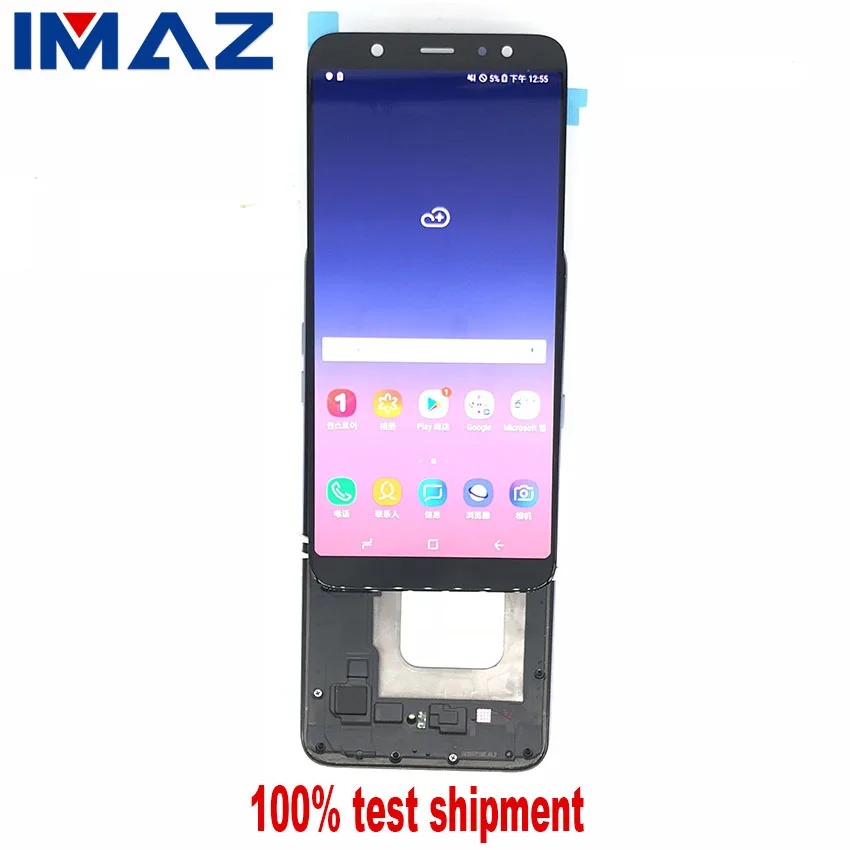 IMAZ SUPER AMOLED 6," lcd для samsung Galaxy A6 Plus A605 A6 PLUS lcd дисплей кодирующий преобразователь сенсорного экрана в сборе для A6+ lcd