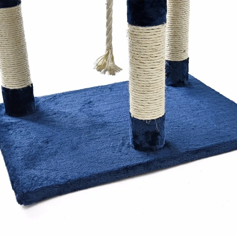 Мебель для кошек скалолазание рама Когтеточка для кошек игра для развлечения обучение питомцев скалолазание с шариком ткань из сизаля поставщик домашних животных