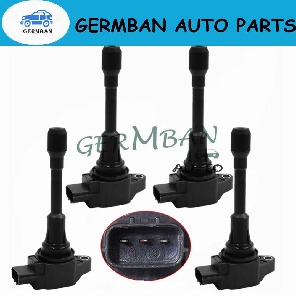 Набор из 4 катушек зажигания 22448-1HC0A 22448-JA10C для Infiniti EX35 Nissan Murano 2 5 л 3 224481HC0A 22448JA10C |