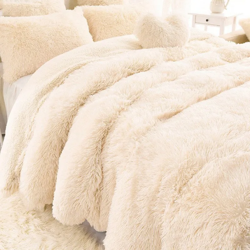 AAG New Arrival Luxury Long Shaggy Throw Blanket Bedding Sheet Large