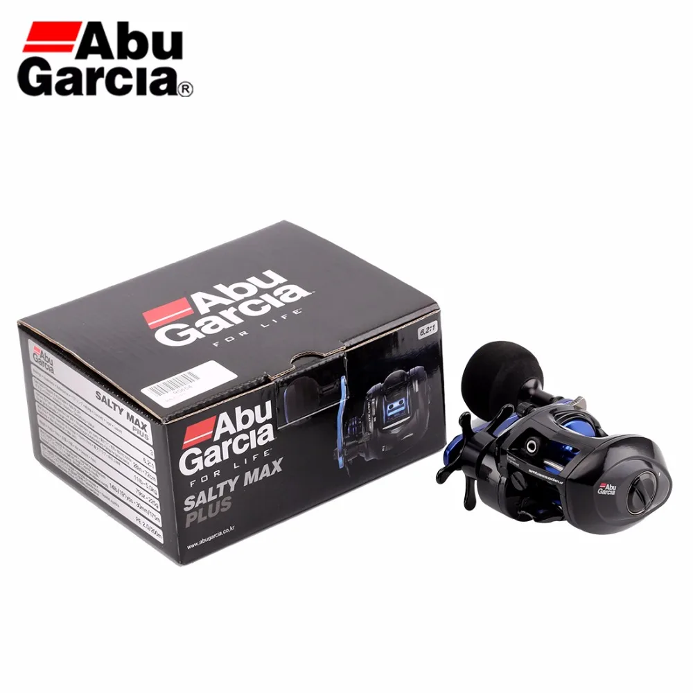 NEW!Original Abu Garcia SALTY MAX PLUS Baitcasting Fishing Reel 6.2:1 225g 5.0kg 2+1BB Saltwater C6 Carbom Fishing Reel NEW!Original Abu Garcia SALTY MAX PLUS Baitcasting Fishing Reel 6.2:1 225g 5.0kg 2+1BB Saltwater C6 Carbom Fishing Reel