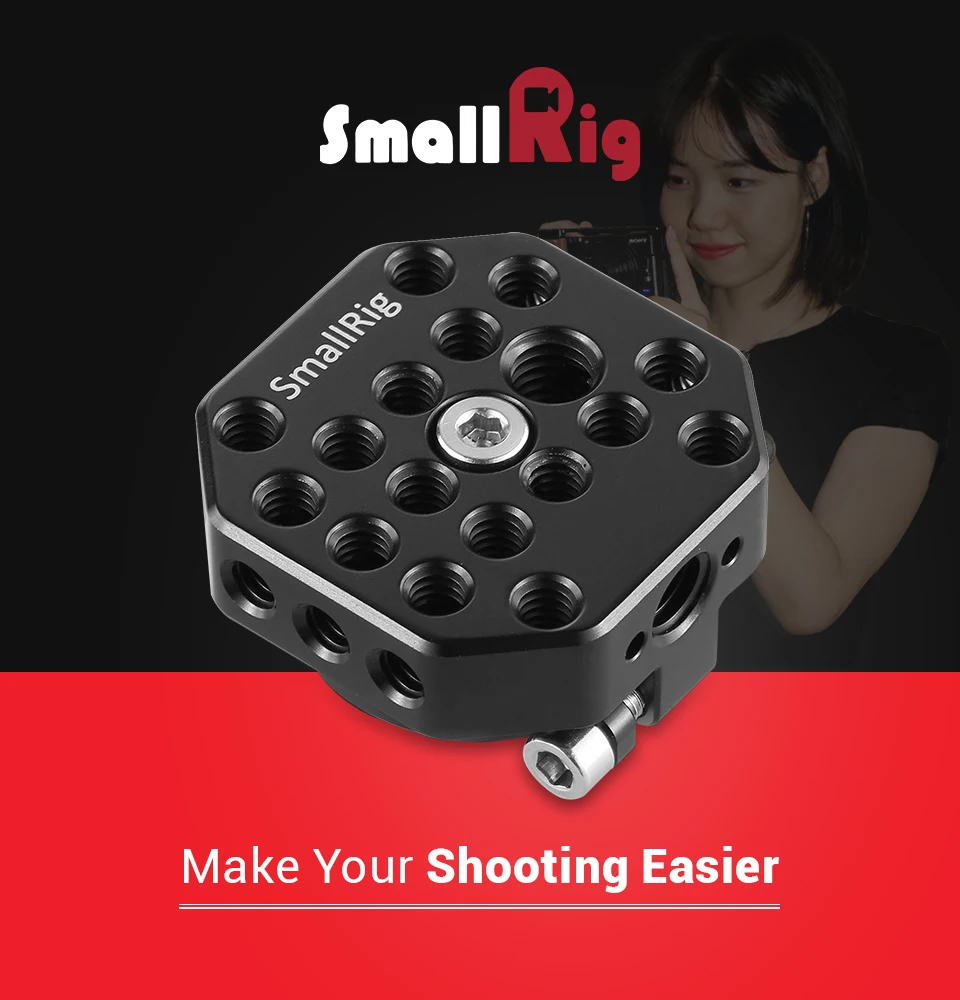 SmallRig Универсальный опорная плита для Zhiyun CraneV 2/кран плюс карданный камера Rig DSLR с 1/4 3/8 нитки отверстия 2206