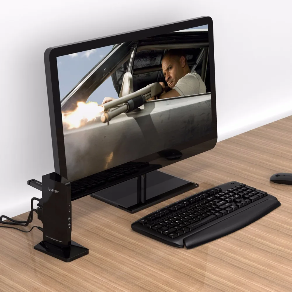 Док станция ORICO USB 2 5 Gigabit Ethernet DVI 12 В а|USB-хабы| |