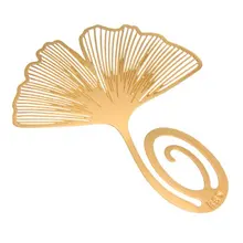 SOSW-закладка листок гинкго металлический подарок сувенирная книга для чтения