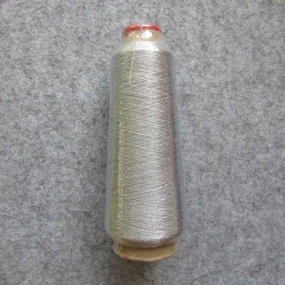 

wholesale 1pcs Machine use Sparkle Metallic Embroidery Thread, SILVER 3000m/roll
