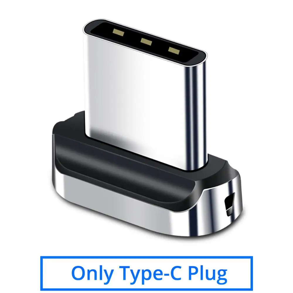 Ankndo usb type C кабель Магнитный зарядный type-C нейлоновый шнур 3,0 Быстрая Зарядка Синхронизация данных USB C провод для мобильных телефонов - Цвет: Type C Plug No Cable