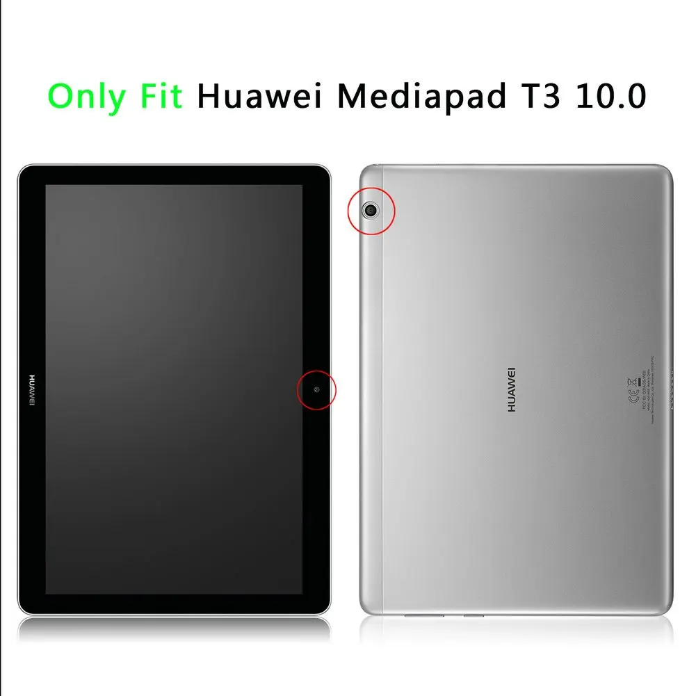 GOOJODOQ для huawei MediaPad T3 10 чехол ультра тонкий легкий 360 подставка смарт-чехол для huawei MediaPad T3 10,0 чехол 9,7 дюймов