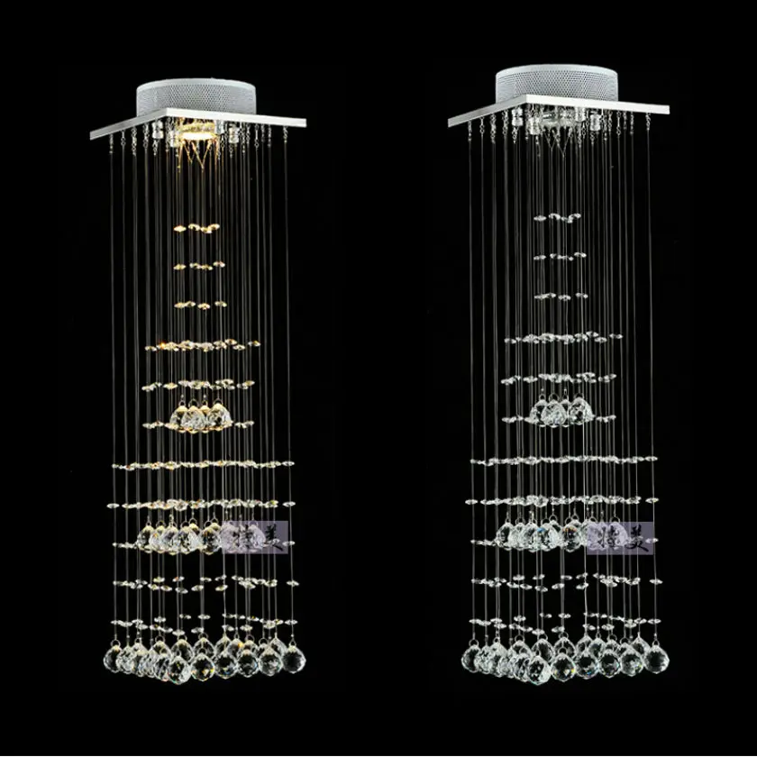 Modern Clear Waterford Spiral Sphere LED Lustre Crystal Chandeliers