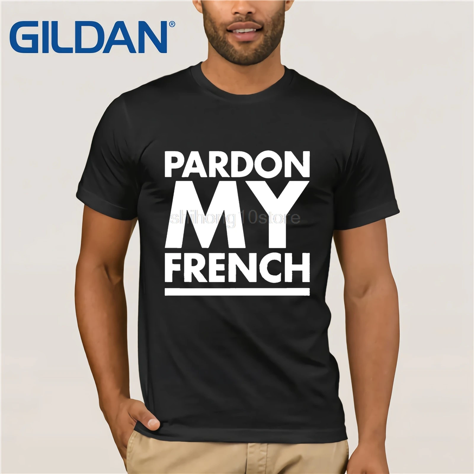 T-shirts Gildan Dj Snake Man T-shirt Raglan Sleeve Skate Funny Rapper Hip Pop Pardon My French Streetwear T Shirt Pattern Summer