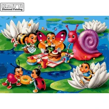 Полный квадратный алмаз 5D DIY Алмазная картина фото на заказ "Мультяшные животные" 3D вышивка крестиком Мозаика Декор