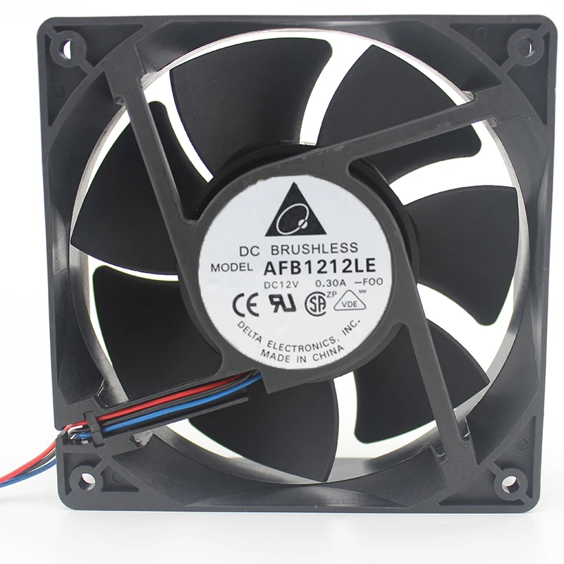Новый оригинальный AFB1212LE 12038 0.3A 12V бесшумный вентилятор охлаждения шасси с двумя