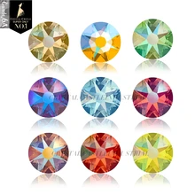 Crystal Castle Cold Rhinestone Excellent AB Color Non-Hotfix Strass Flatback Crystal Diy 3D Nail Art Rhinestones For Crafts
