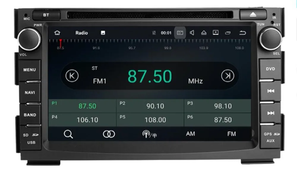 Excellent Android 8.1 Car DVD Player GPS Glonass Navigation Multimedia for Kia Ceed 2010 2011 2012 Auto BT RDS Radio Audio Video Stereo 1