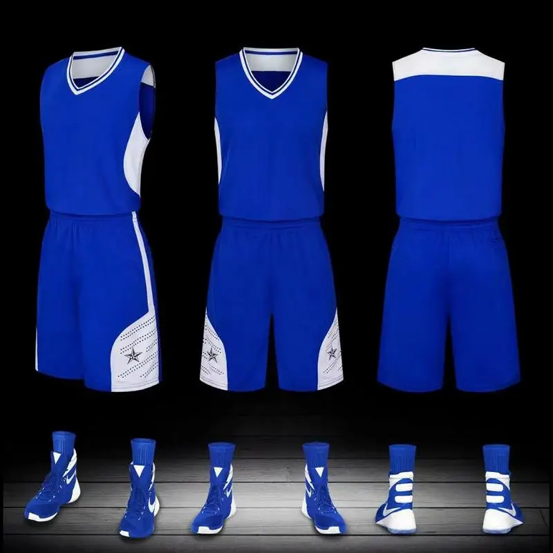 

A+++Basketball Jersey Basketball Training Suit Adult Children Sportswear Team Jersey Customized