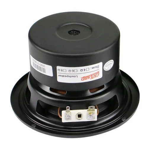 GHXAMP 4 인치 우퍼 서브 우퍼 스피커 유닛, 4ohm 40W 폴리머 캡 롱 스트로크 고무 컴퓨터 멀티미디어 스피커 업그레이드 1 개 5