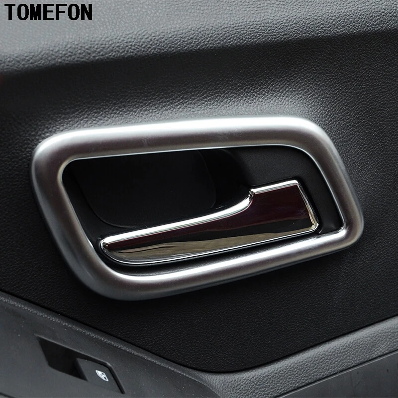 

TOMEFON Chrome For 2014 2015 Trax Tracker Inner Door Handle Cover Trim Garnish Molding Inside Frame Bowl Accessories