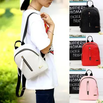 

New Fashion Women Lady Storage Bag Leather Backpack Handbag Girls Shoulder Travel School Bag Rucksack