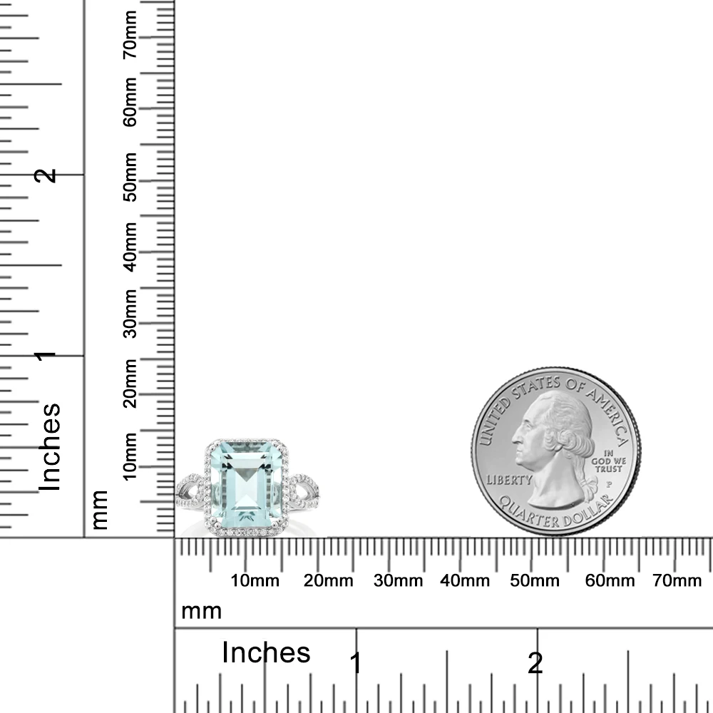 GemStoneKing 5,00 карат восьмиугольная огранка имитация аквамарина кольцо 925 пробы Серебряное античное Женское Обручальное Кольцо