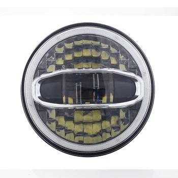 

For Hummer Led Headlight 108w 7 Inch LED Headlights Hi/ Lo Beam Angel Eye DRL and 9 inch Bracket for Jeep Wrangler Jk JL Lamp